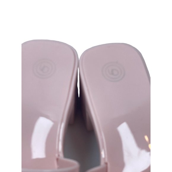 Urban Outfitters UO Pink Jelly Slip-on Mules Sandals Women Sz 6 - Picture 5 of 7